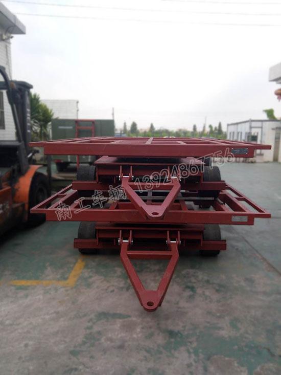 牽引5T骨架型平板拖車